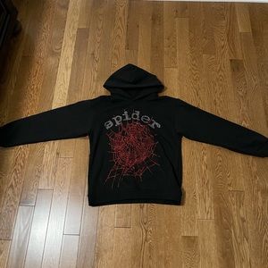Sp5der OG Rhinestone Logo Hoodie